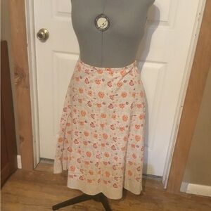 Eddie Bauer womens sz 12 cream/orange/red